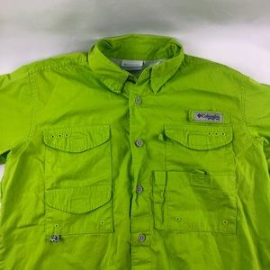 Columbia PFG Short Sleeve Button Down Large